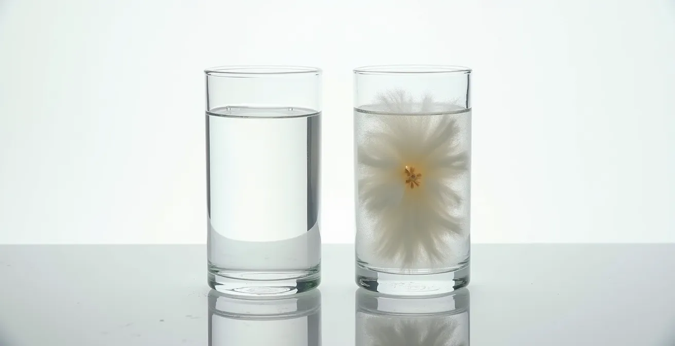 Confronto microscopico tra fibre naturali biodegradabili e microplastiche sintetiche